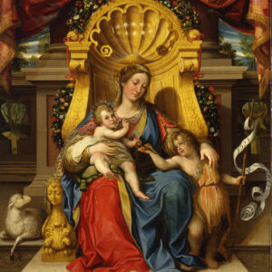 La Madonna in trono con Bambino e San Giovannino