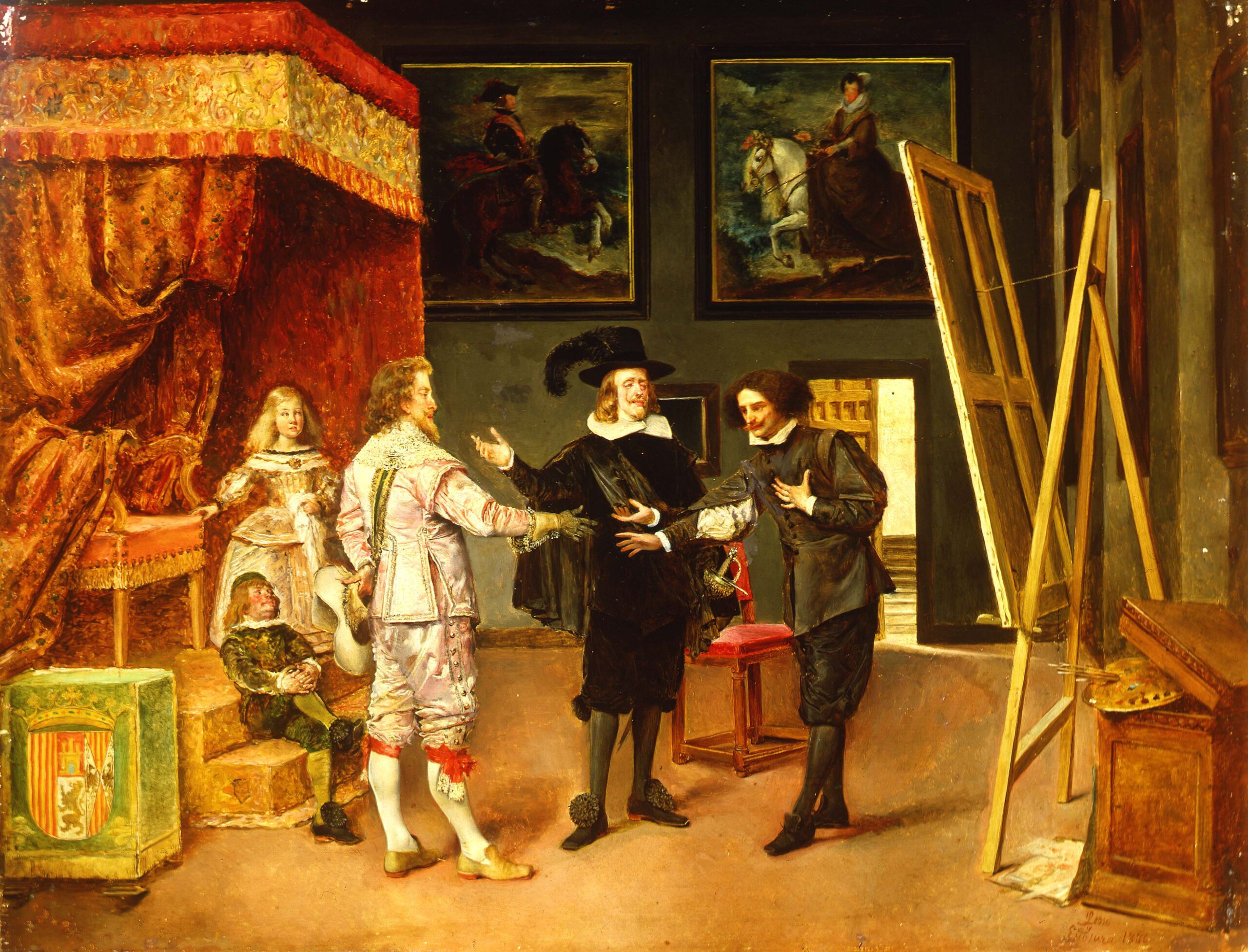 Filippo IV che presenta Rubens a Velasquez