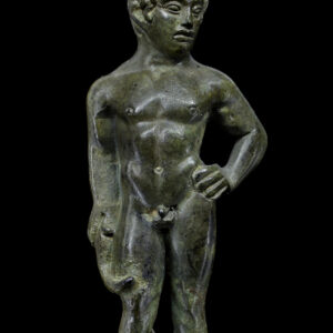 Statuetta di giovane atleta in bronzo, Servirola di San Polo d’Enza,  Reggio Emilia, Musei Civici / Museo “Gaetano Chierici” di Paletnologia. Foto © Carlo Vannini