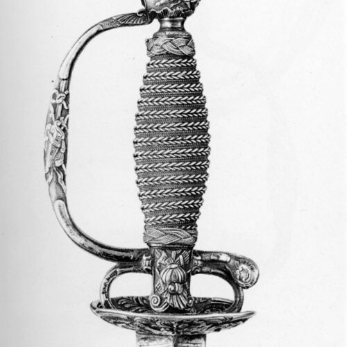 Spadino c.1775 - Argento intagliato, mm. 997×92